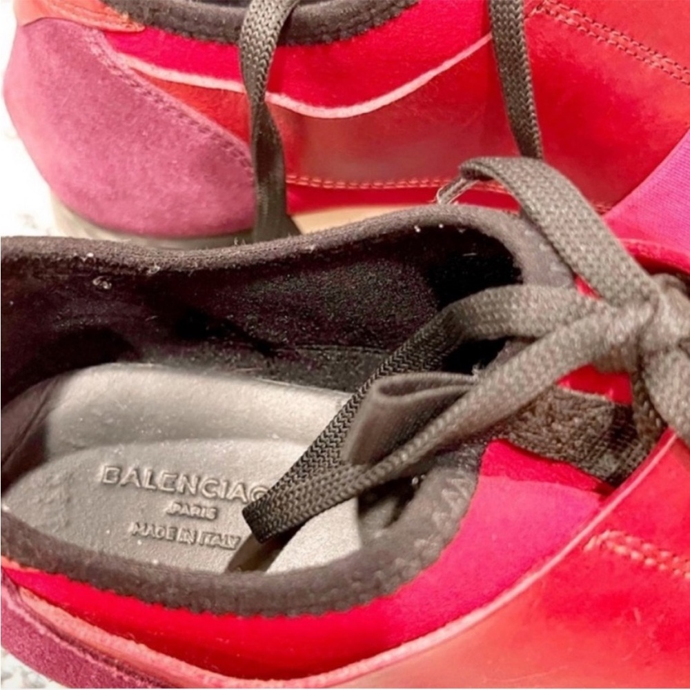 BALENCIAGA RACE NEOPRENE LEATHER SNEAKERS ❤️❤️❤️ - Picture 3 of 7